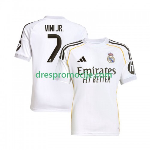 Real Madrid Vinicius Junior 7 Dres Domaći 2025/2026 Kratkih Rukava Real Madrid Vinicius Junior 7 Dres Domaći 2025/2026 Kratkih Rukava